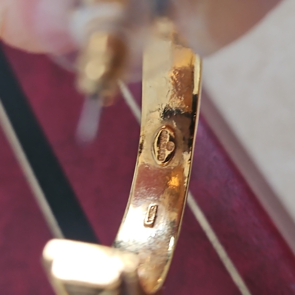 Graziano Vintage Large Hoop Earrings. - Picture 10 of 10